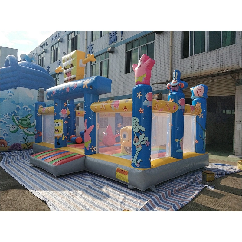 Inflatable spongebob slide-7x5x6m