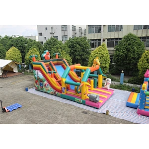 Inflatable giraffe theme slide-10x5x6m