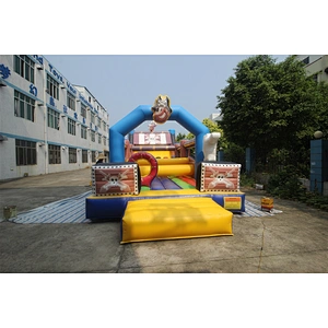 Inflatable pirate theme obstacle course-15x3.8x4