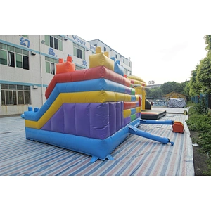 inflatable Lego theme bouncer-4x4x2.75m