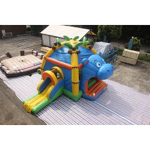 Inflatable hippo bouncer-6.9x5.2x4.3m