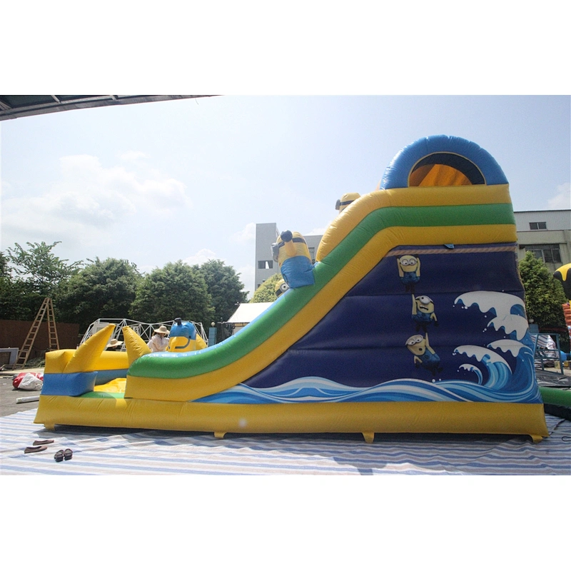 Inflatable minion theme slide-8.3x3.4x5.3m