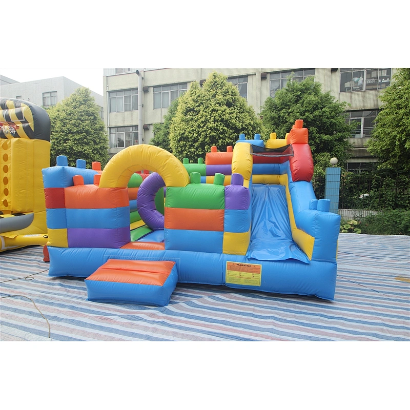 inflatable Lego theme bouncer-4x4x2.75m