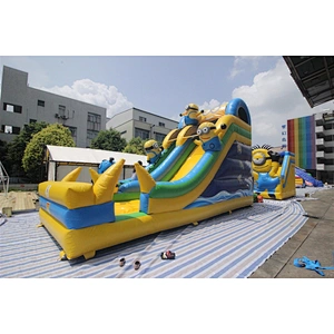 Inflatable minion theme slide-8.3x3.4x5.3m