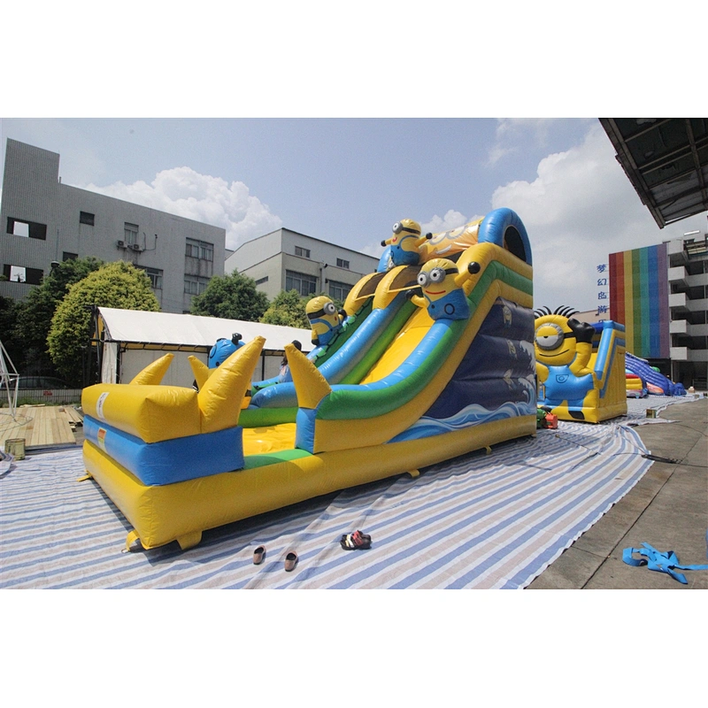 Inflatable minion theme slide-8.3x3.4x5.3m