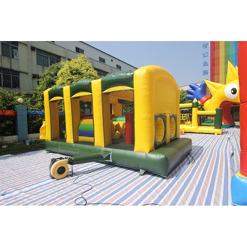 Inflatable basic obstacle course-12.2x3.2x4.75m