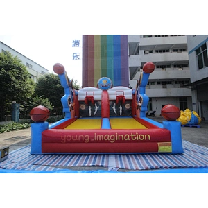 inflatable basketball game-5x4.5x5m