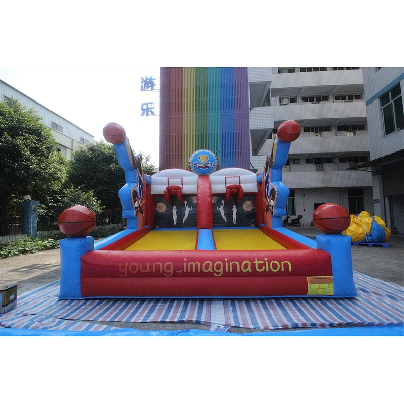 inflatable basketball game-5x4.5x5m