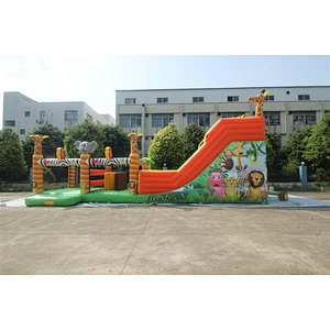 Inflatable giraffe theme slide-12x4.8x5m