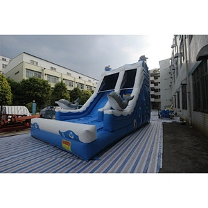 Inflatable whale slide-8x4.2x6m