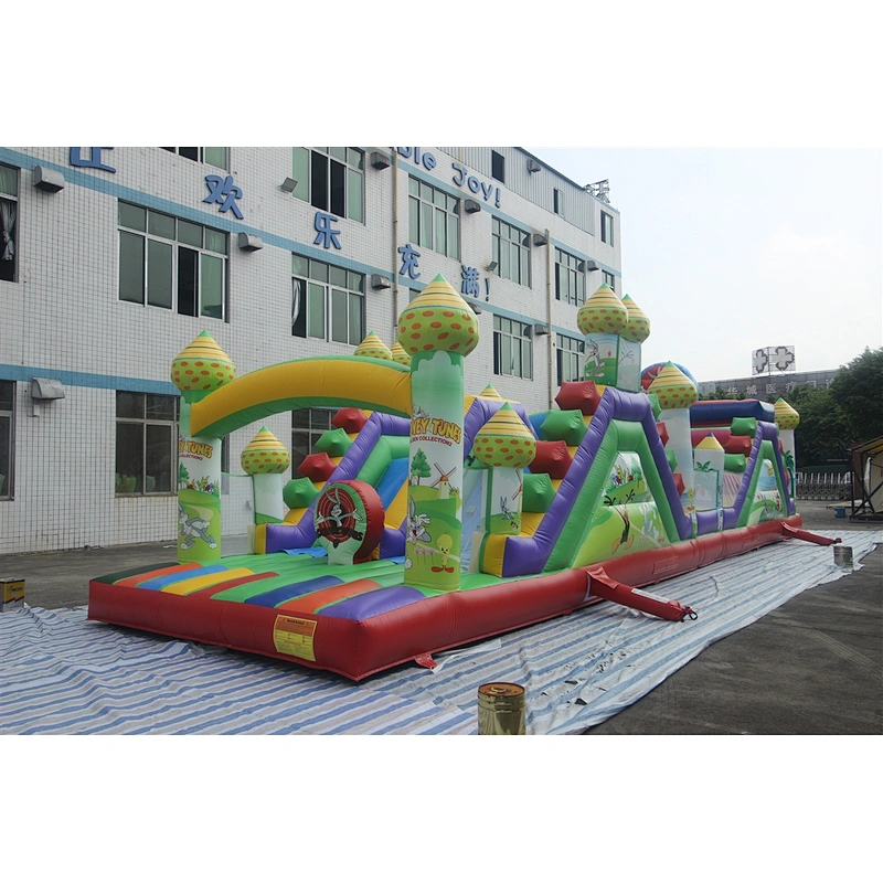 Inflatable bunny theme obstacle course-15x4x4m