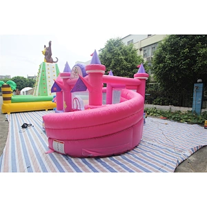 Inflatable princess theme bouncer with slide-5x4.5x2.8m