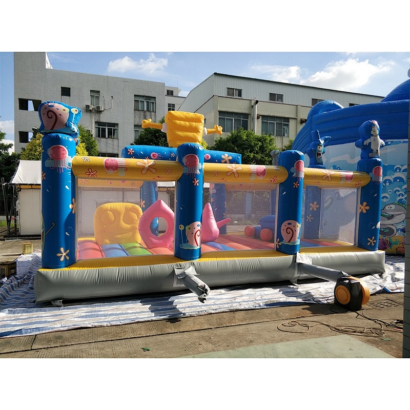 Inflatable spongebob slide-7x5x6m
