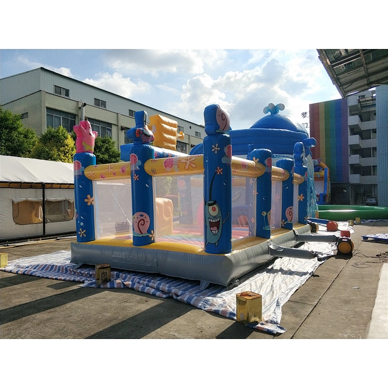 Inflatable spongebob slide-7x5x6m