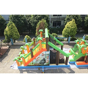 inflatable Jungle theme obstacle-30x4.2x6m