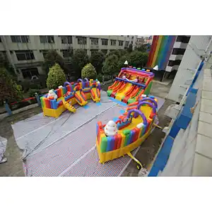 inflatable candy theme water park-24x23x6m
