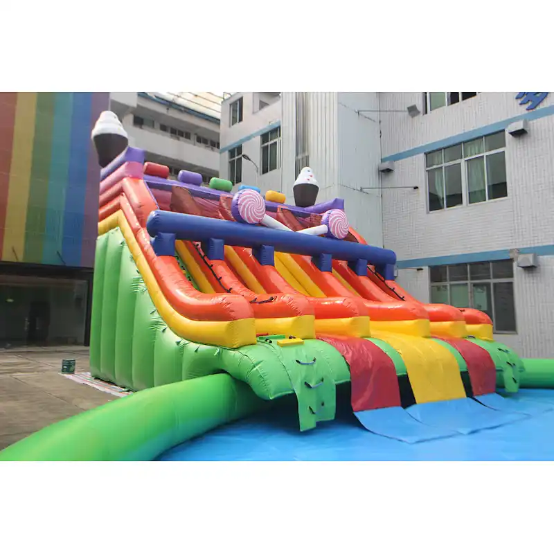 inflatable candy theme water park-24x23x6m