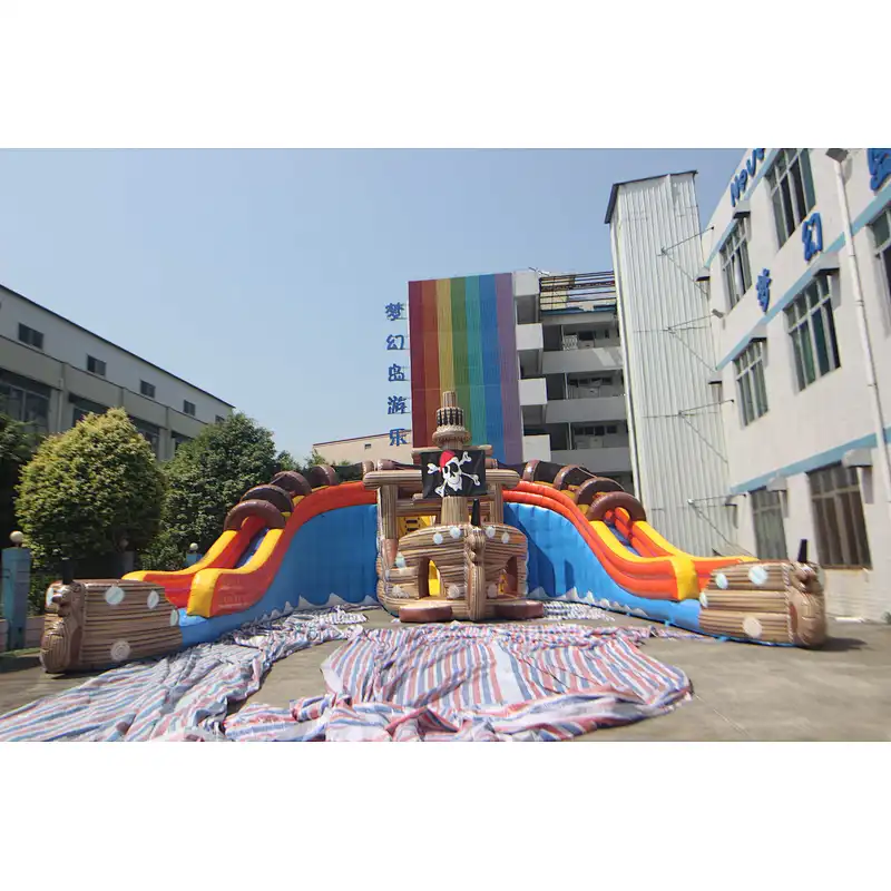 Inflatable pirate ship slide-20x14x8m