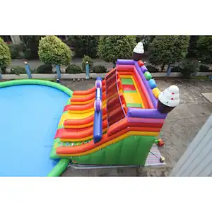inflatable candy theme water park-24x23x6m