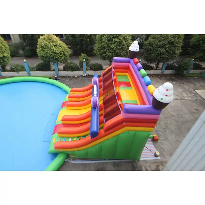 inflatable candy theme water park-24x23x6m