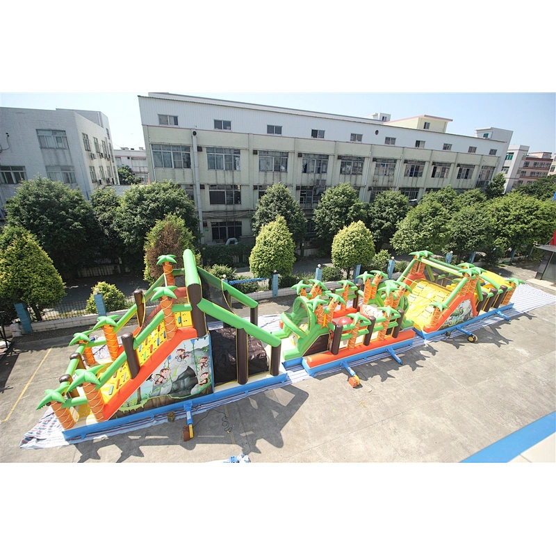 inflatable Jungle theme obstacle-30x4.2x6m