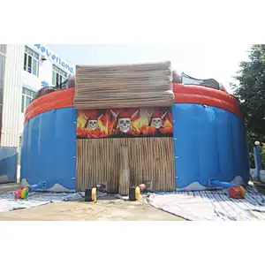 Inflatable pirate ship slide-20x14x8m