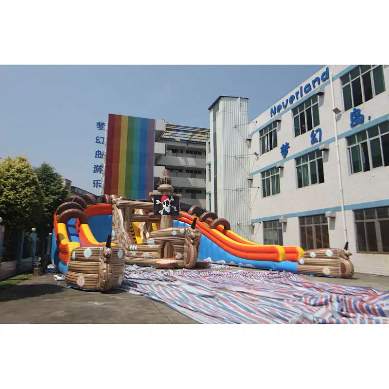 Inflatable pirate ship slide-20x14x8m