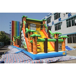 inflatable Jungle theme obstacle-30x4.2x6m