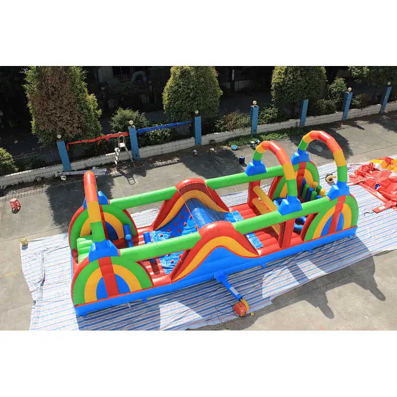 Inflatable colorful obstacle-12x3.5x4.5m