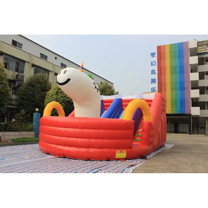 Inflatable unicorn slide-8x6x4.5m