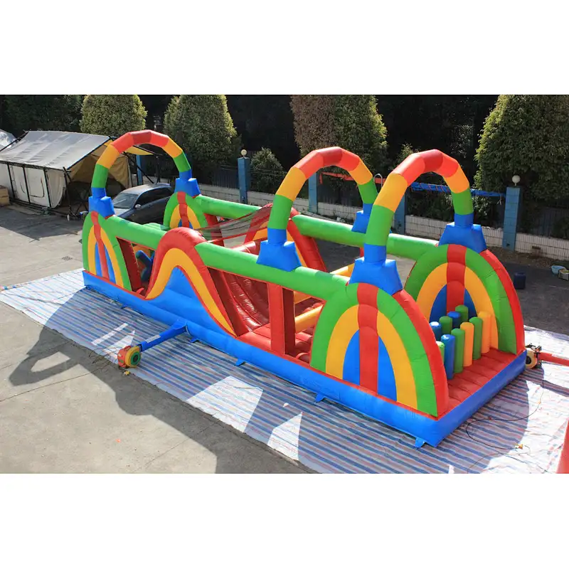 Inflatable colorful obstacle-12x3.5x4.5m