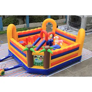 Inflatable kindergarten theme fun city-6x6x2.7m