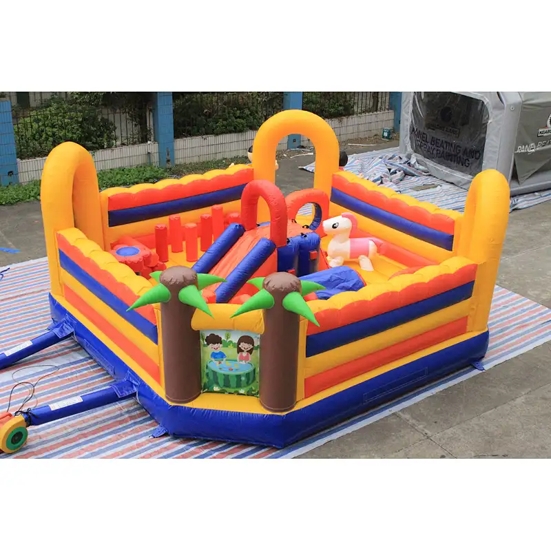 Inflatable kindergarten theme fun city-6x6x2.7m