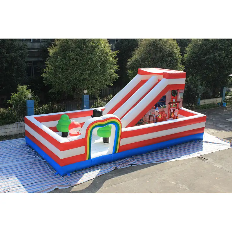 Inflatable Christmas theme fun city-10x5x4.15m