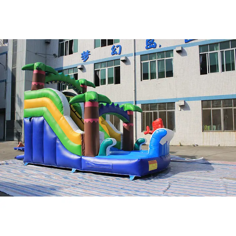 Inflatable coconut tree slide-5x3x4m