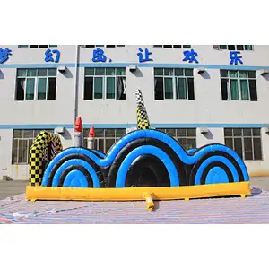 inflatable zebra theme obstacle-3x8x3.8m