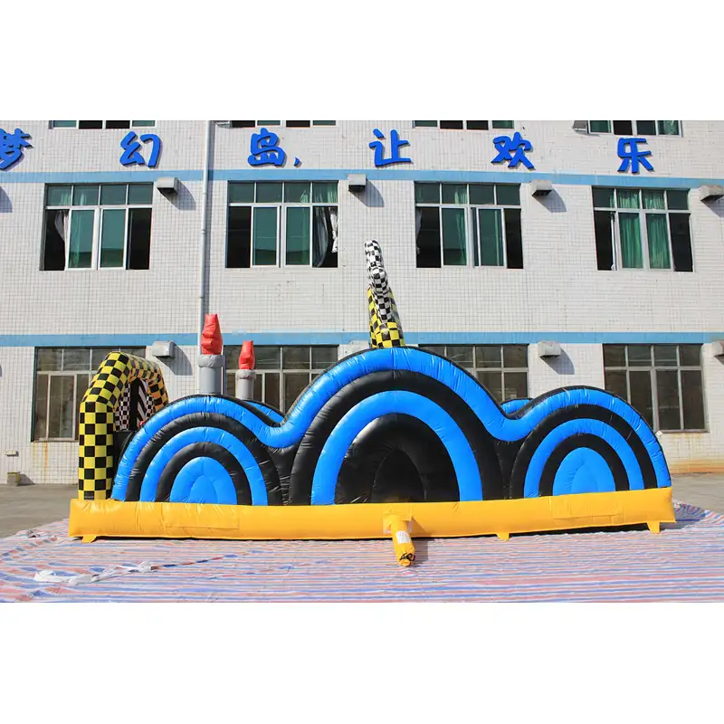 inflatable zebra theme obstacle-3x8x3.8m
