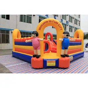 Inflatable kindergarten theme fun city-6x6x2.7m