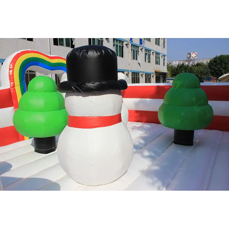 Inflatable Christmas theme fun city-10x5x4.15m