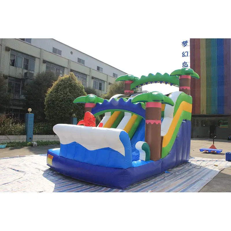 Inflatable coconut tree slide-5x3x4m