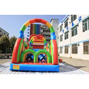 Inflatable colorful obstacle-12x3.5x4.5m