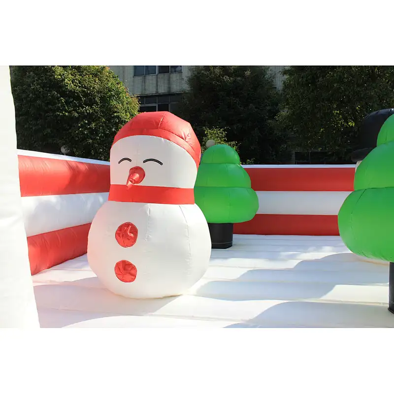 Inflatable Christmas theme fun city-10x5x4.15m