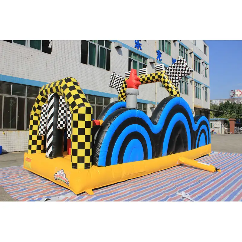 inflatable zebra theme obstacle-3x8x3.8m