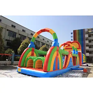 Inflatable colorful obstacle-12x3.5x4.5m