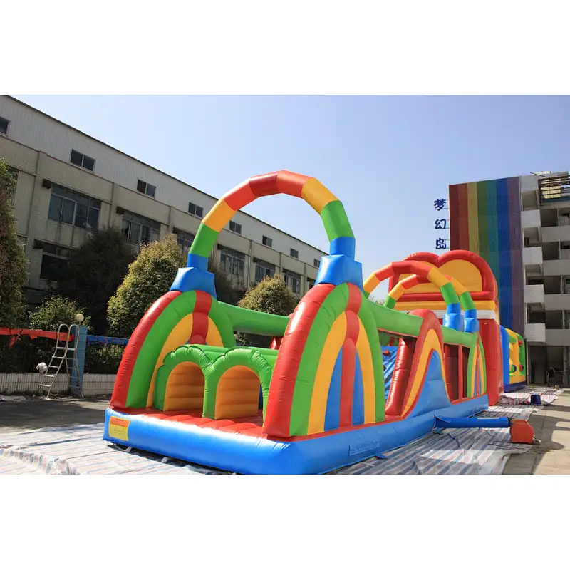 Inflatable colorful obstacle-12x3.5x4.5m