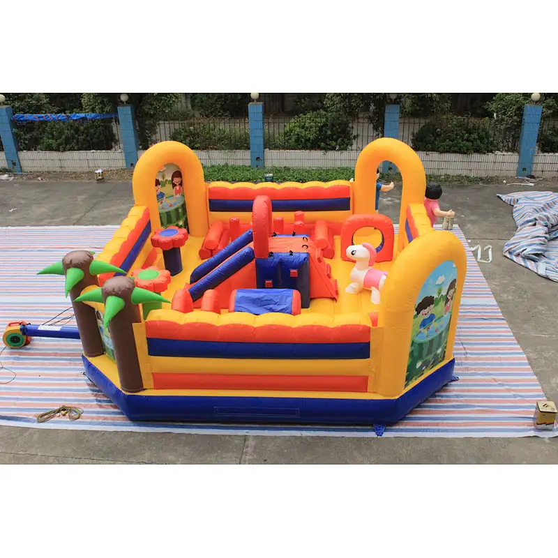 Inflatable kindergarten theme fun city-6x6x2.7m