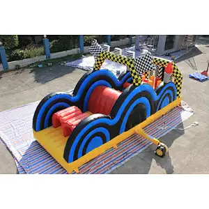 inflatable zebra theme obstacle-3x8x3.8m