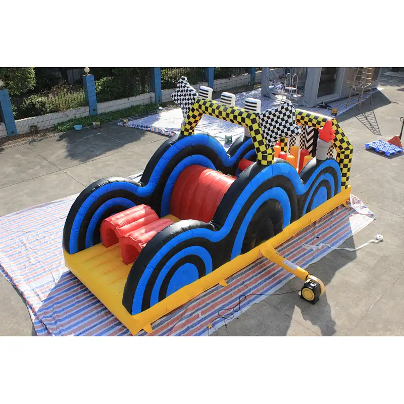 inflatable zebra theme obstacle-3x8x3.8m