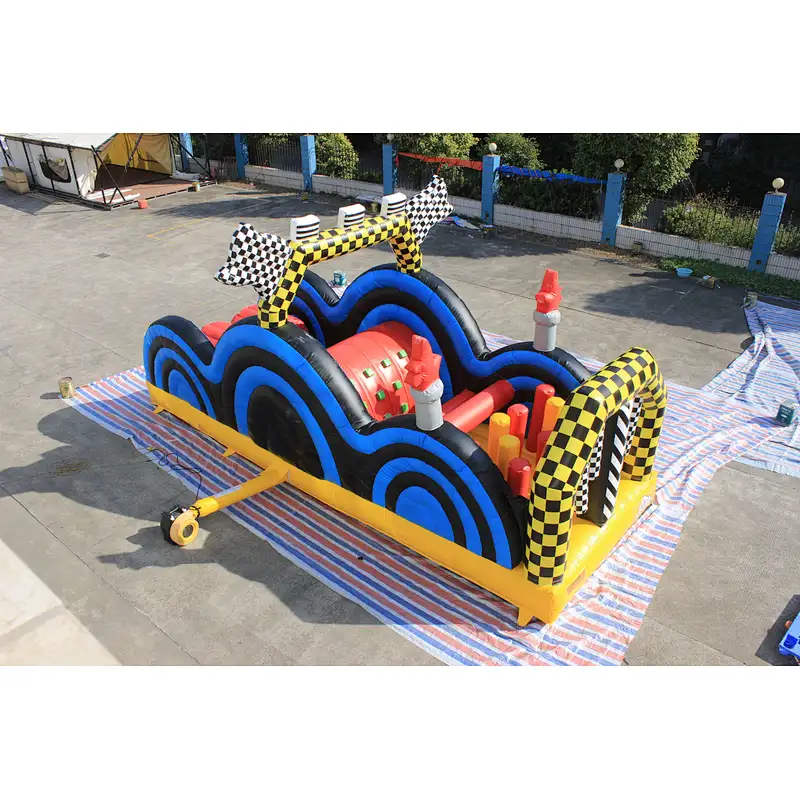 inflatable zebra theme obstacle-3x8x3.8m