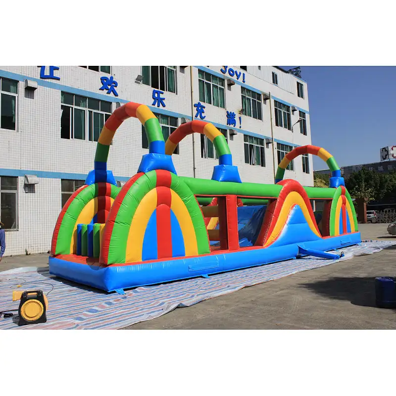 Inflatable colorful obstacle-12x3.5x4.5m